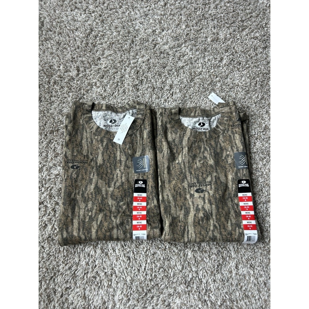 Mossy Oak Bottomland Camo Shirt Mens M Long Sleeve Crewneck Hunting Gorpcore Lot